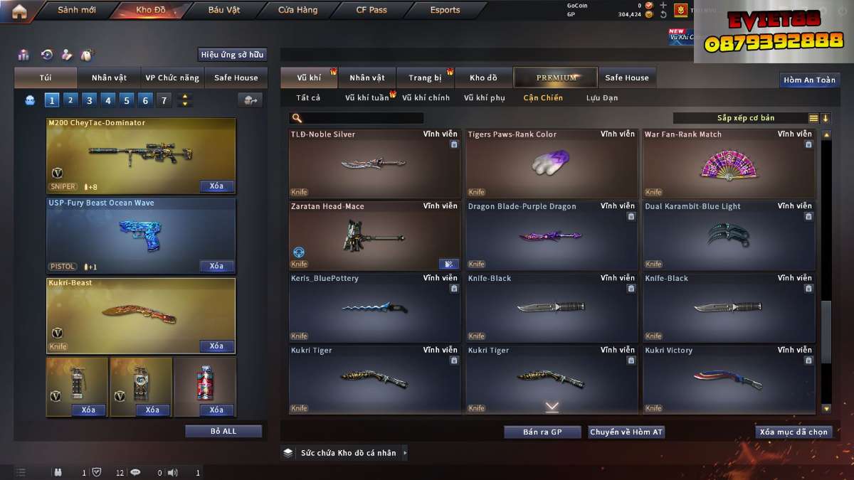 shop acc cf uy tin gia re